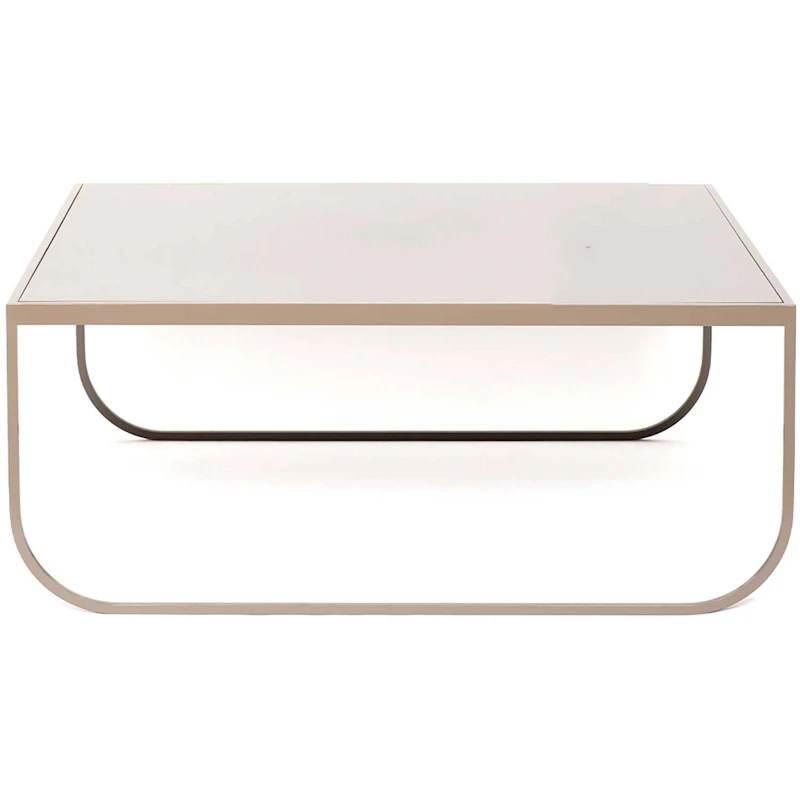 Tati 90 Coffee Table High, Nougat / Lacquered Glass
