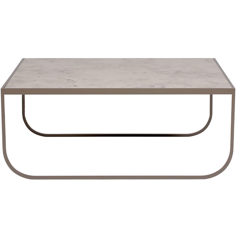 Tati 90 Coffee Table High, Nougat / Jura Limestone