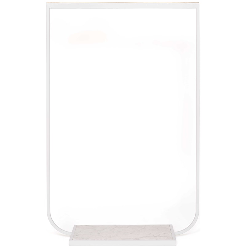 Tati Coat Rack 100 cm, White / Carrara Marble