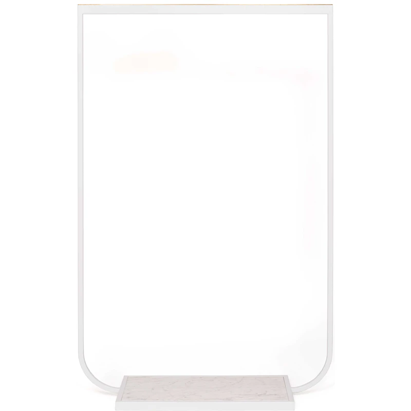 Tati Coat Rack 100 cm, White / Carrara Marble