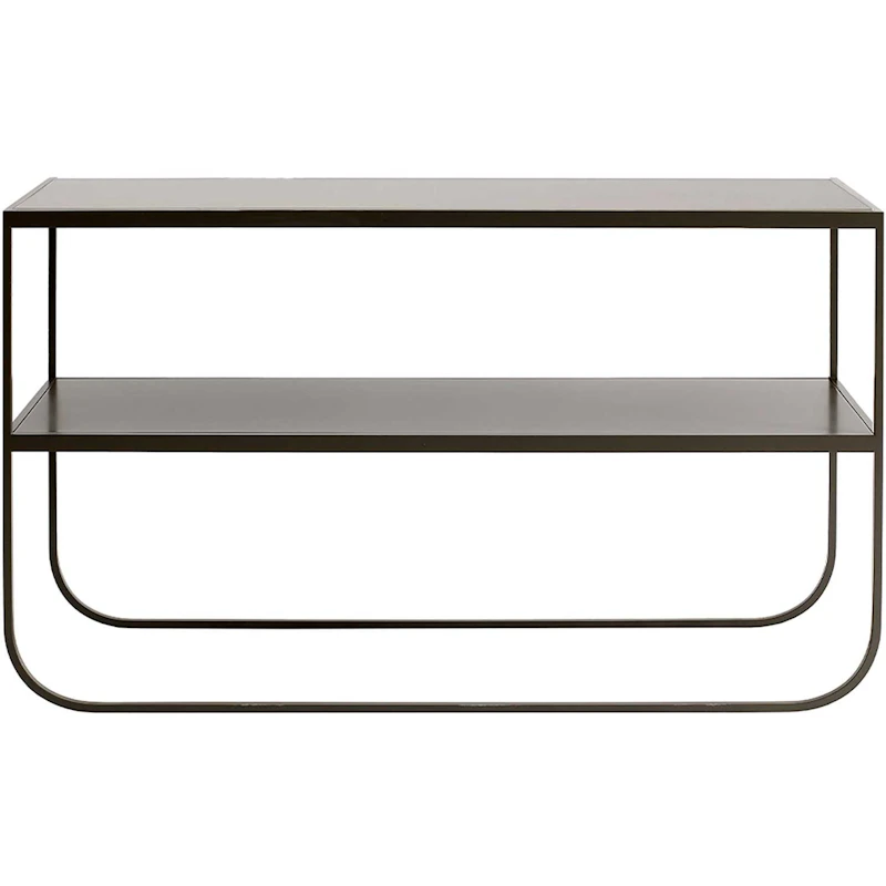 Tati Console 120 Lacquered Glass Top Char