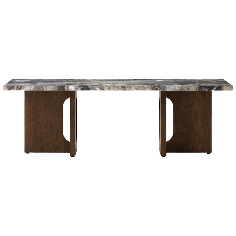 Androgyne Lounge Table, Dark Stained Oak / Grey Galaxy