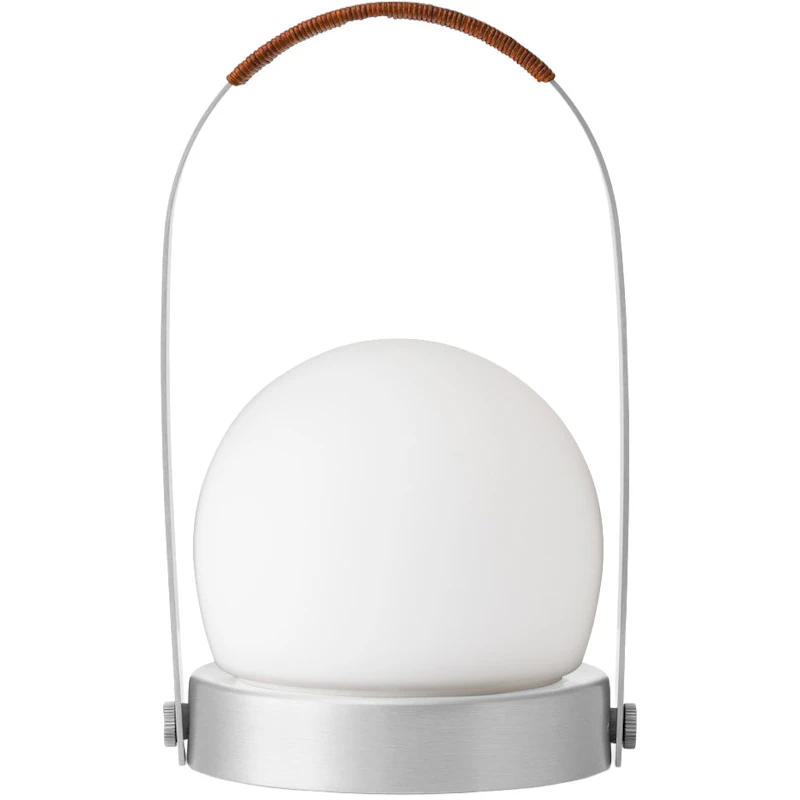 Carrie Table Lamp Portable, Brushed Aluminium
