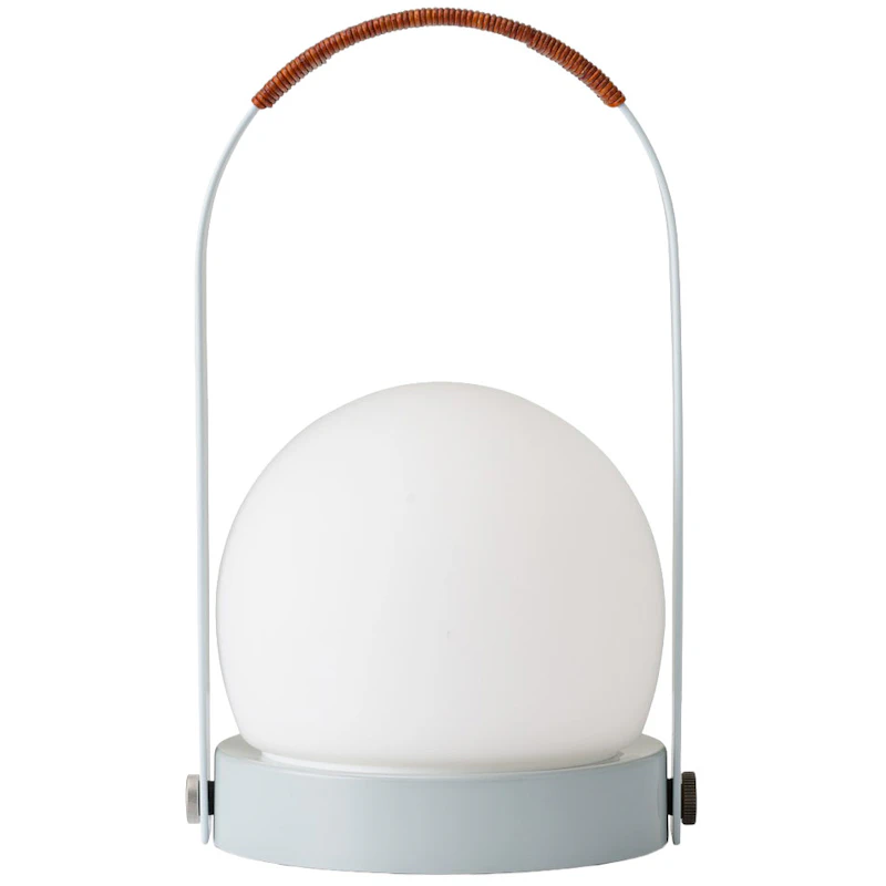 Carrie Table Lamp Portable, Linen Blue