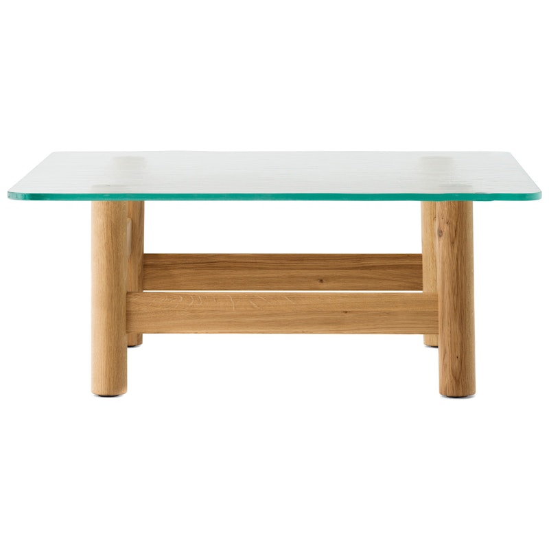 Brasilia Coffee Table, Natural Oak