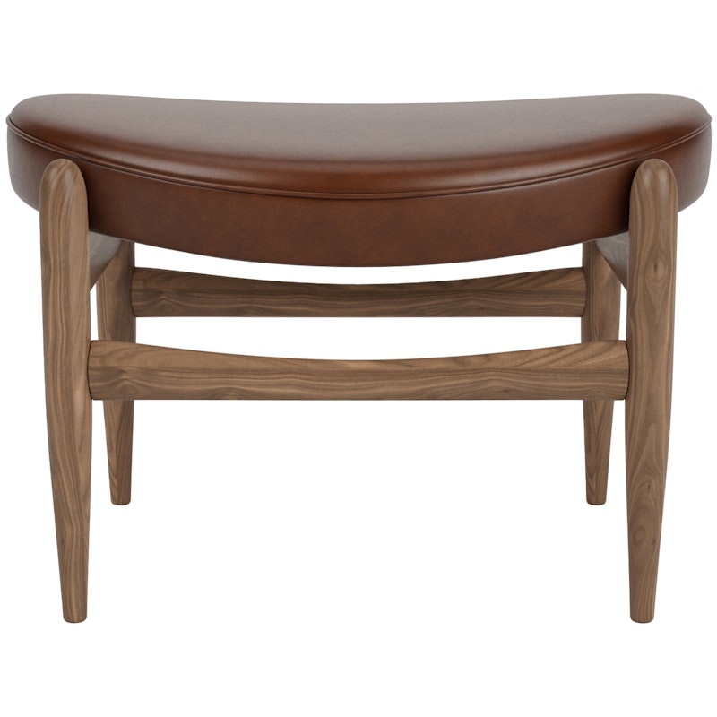 Elizabeth Footstool, Walnut / Dakar Brown Leather