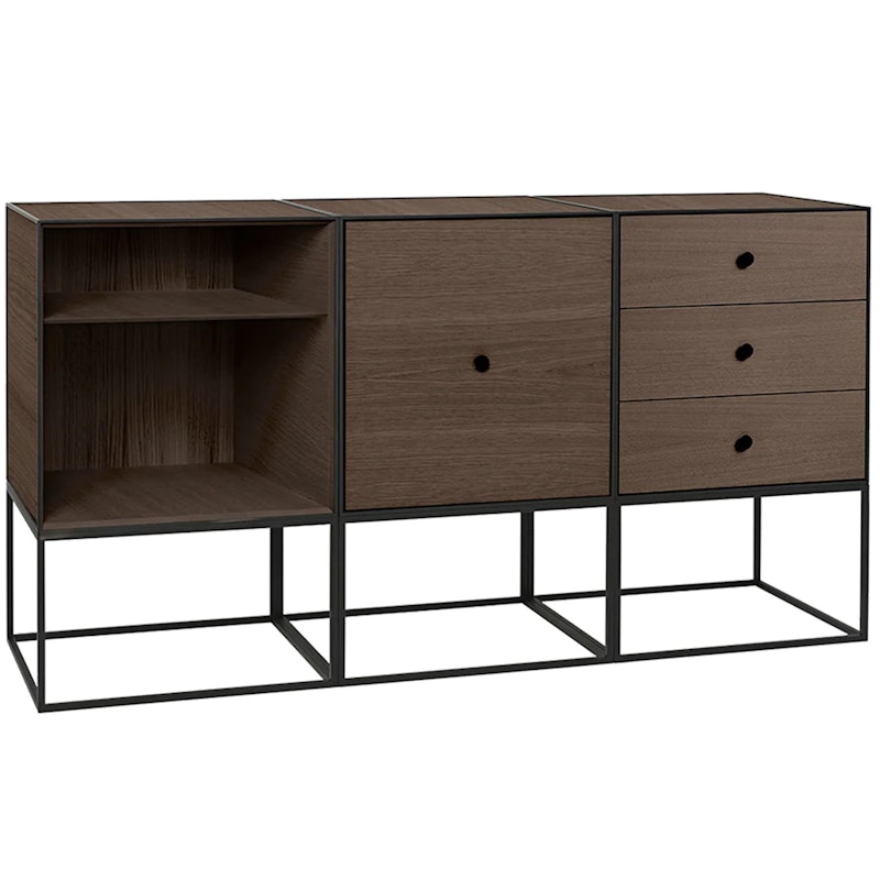 Frame 49 Trio Sideboard With Frame, Smoked Oak