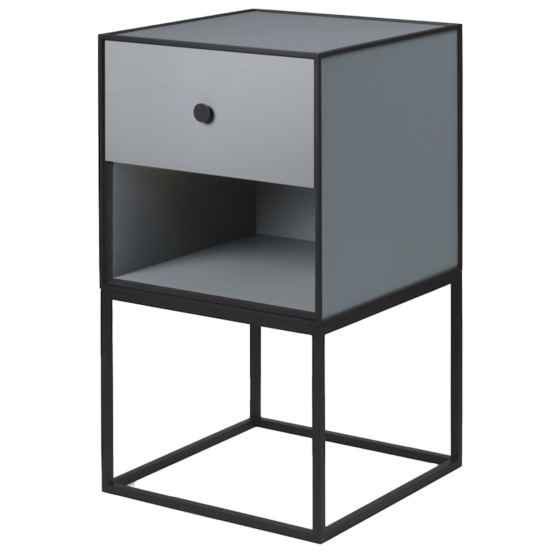 Frame 35 Side Table With 1 Drawer, Dark Grey