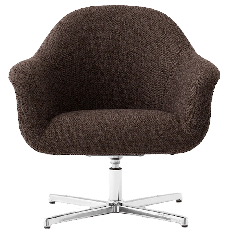 Harbour Lounge Chair With Swivel Base, Logan Haze 05 / Aluminium