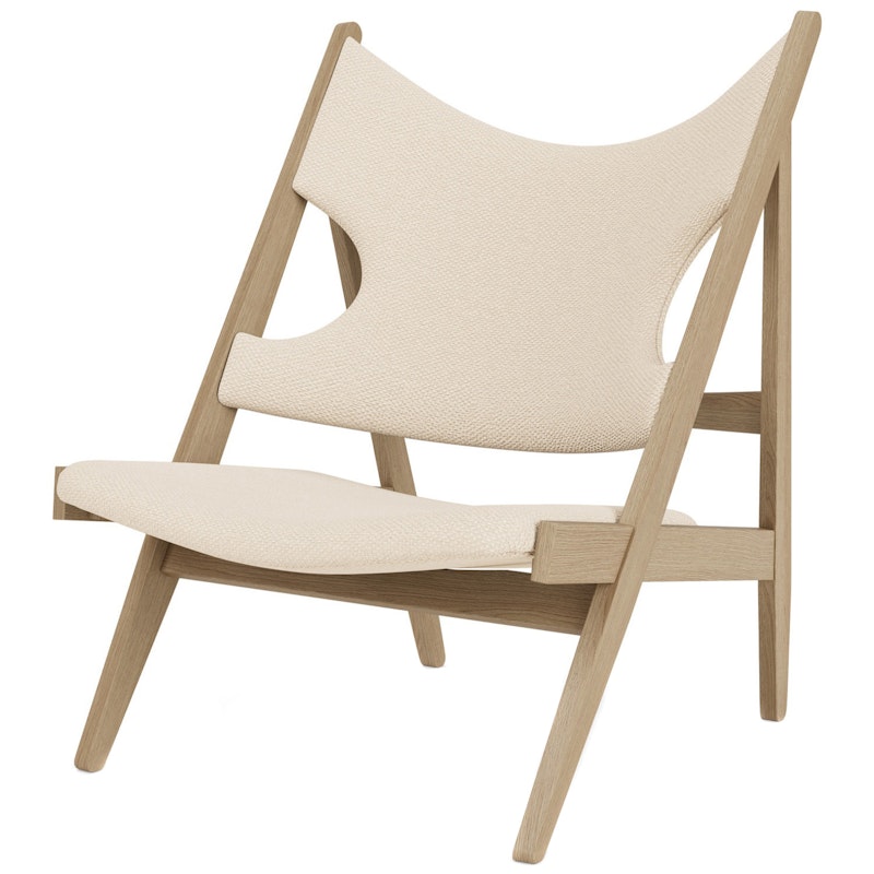 Knitting Lounge Chair, Logan Jasmine / Natural Oak