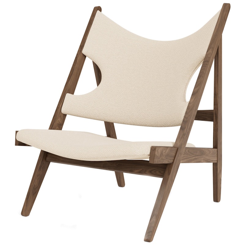 Knitting Lounge Chair, Logan Jasmine / Walnut