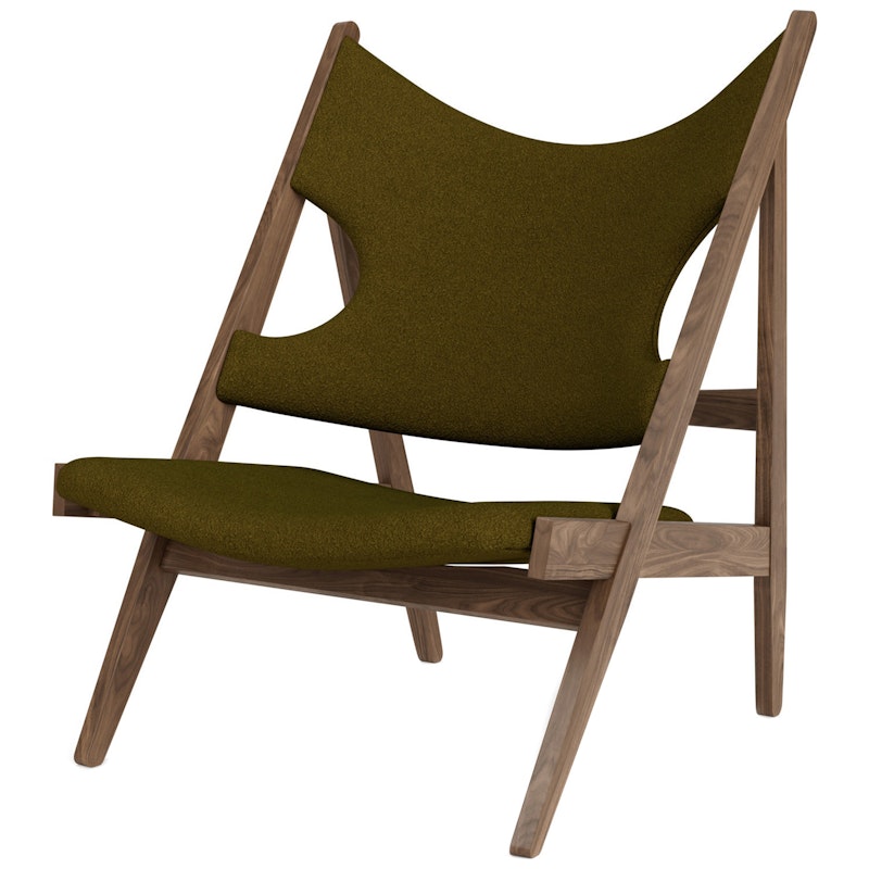 Knitting Lounge Chair, Walnut / Sahco Baru 0950