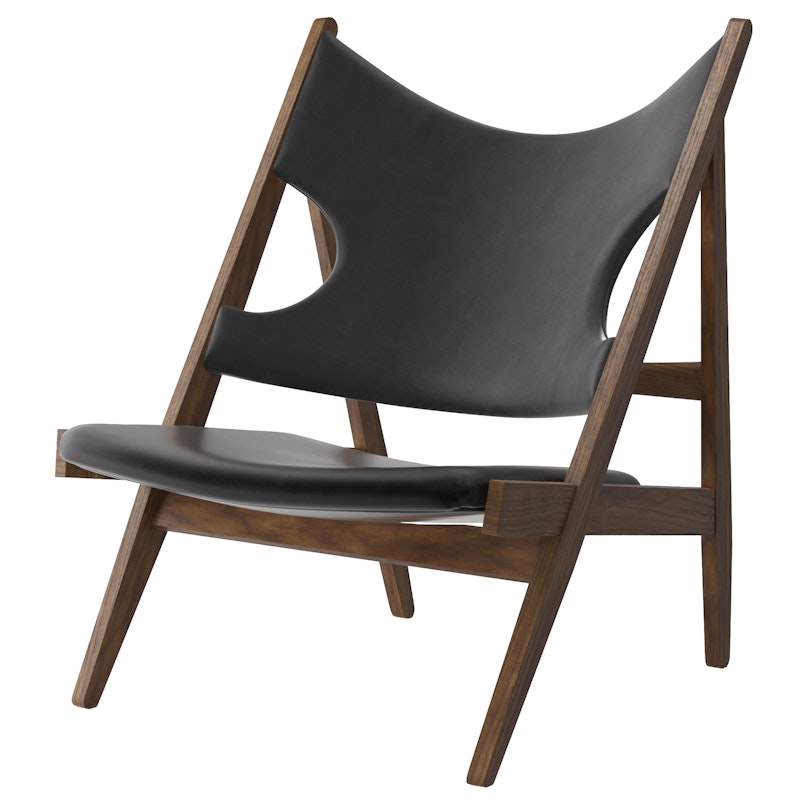 Knitting Lounge Chair, Walnut / Leather Dakar 0842