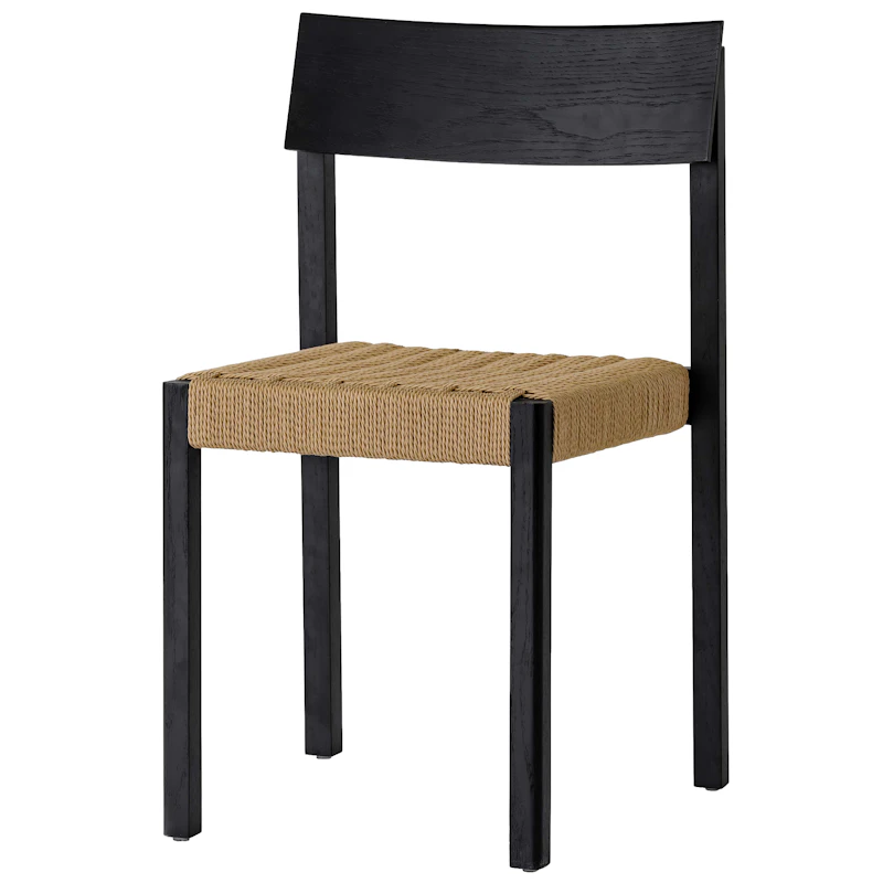 Mauro Chair, Black Oak / Paper Cord