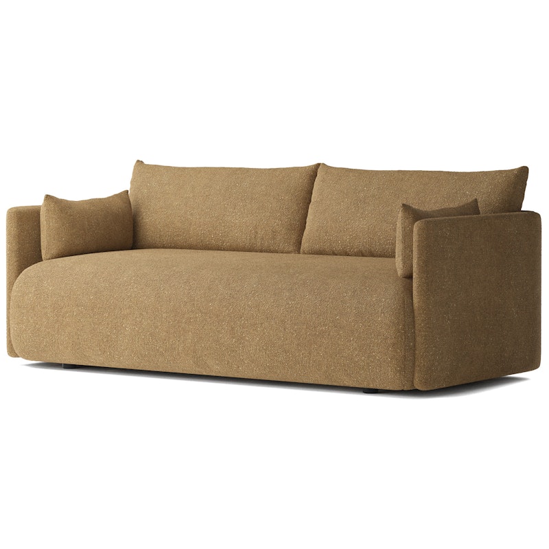 Offset 2-seater Sofa, Bouclé Gold