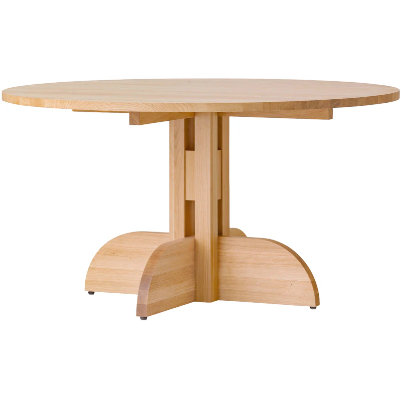 Puffin Dining Table Ø140 cm, Solid Natural Oak