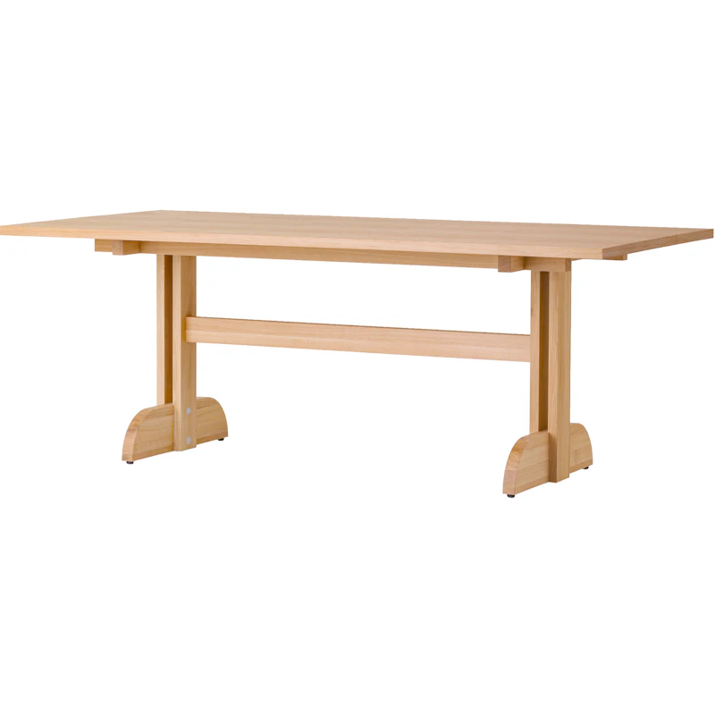 Puffin Dining Table 200x95 cm, Oak Veneer