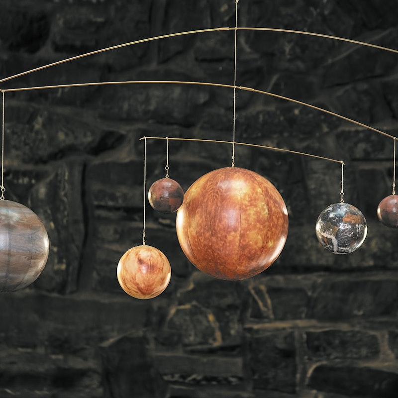 Solar system planet offers moving ceiling decoration