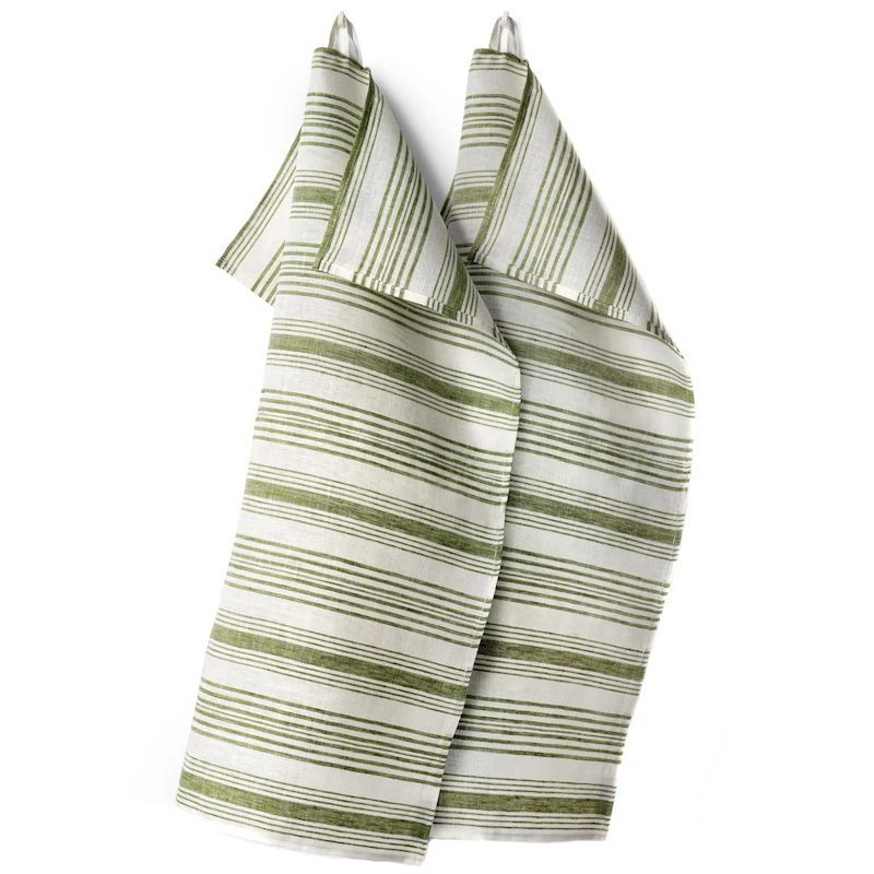 Gästabud Towel Linen 50x70 cm 2-pack, Green