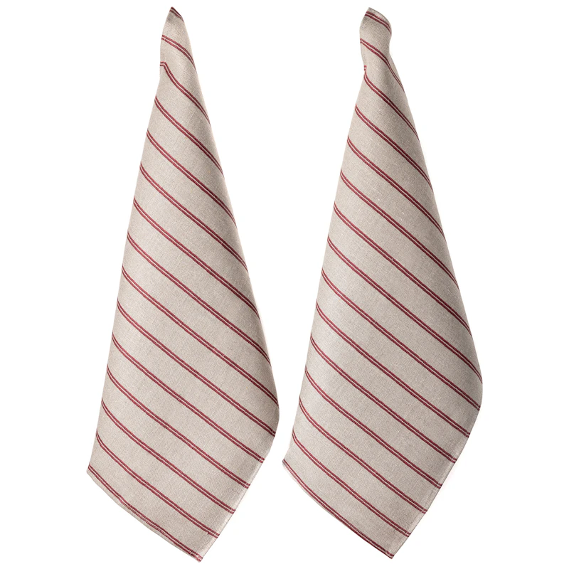 Linåker Kitchen Towel 50x70 cm 2-pack, Red