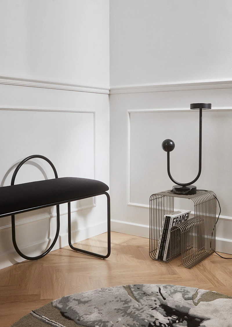 Curva Stool, Silver from AYTM | RoyalDesign.co.uk