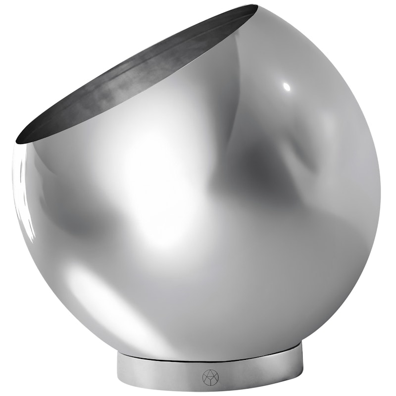 Globe Flower Pot Ø17 cm, Silver