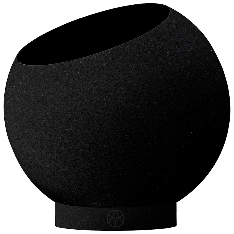 Globe Flower Pot Ø17 cm, Black