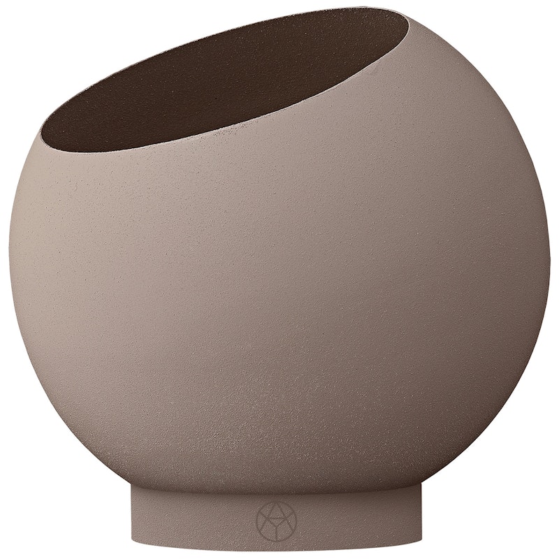 Globe Flower Pot Ø17 cm, Taupe