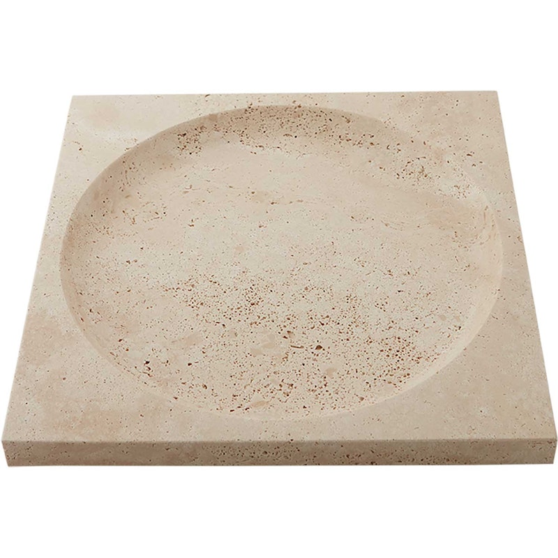 REGINA dish travertine.L30XW30xH3cm