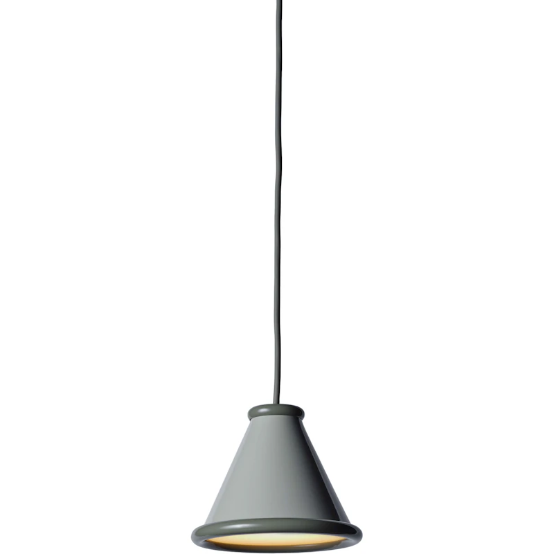 Belle Pendant Ø15, Pepple Grey / Moss Grey