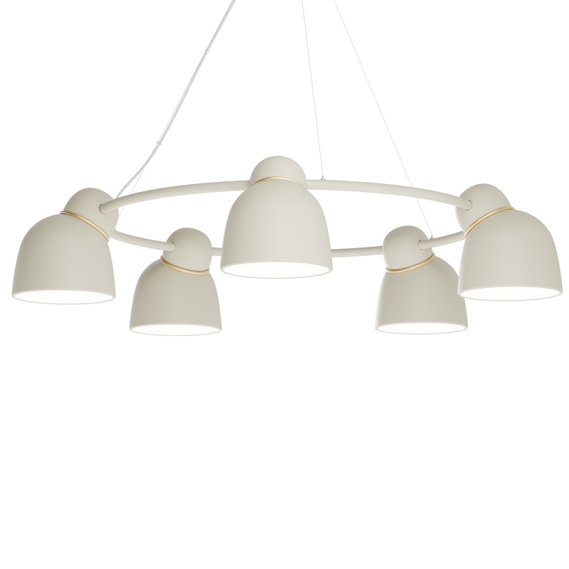 Bird Chandelier Ø95 cm, Sand / Brass