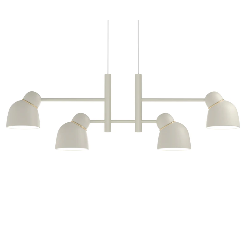 Bird Pendant Linear 119 cm, Sand / Brass