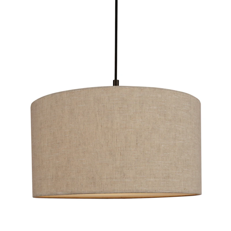 Soft Pendant Ø44 cm, Metallic Bronze / Linen Natural