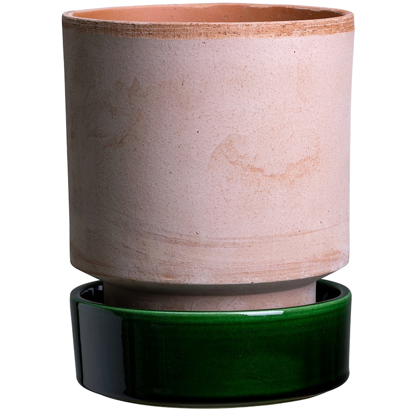 Hoff Pot With Saucer Pink/Green Ø18 cm