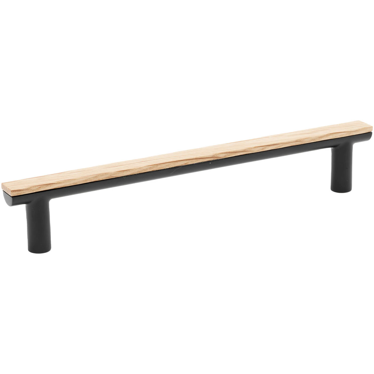 Bis Handle 160, Oak/Black from Beslag Design | RoyalDesign.co.uk