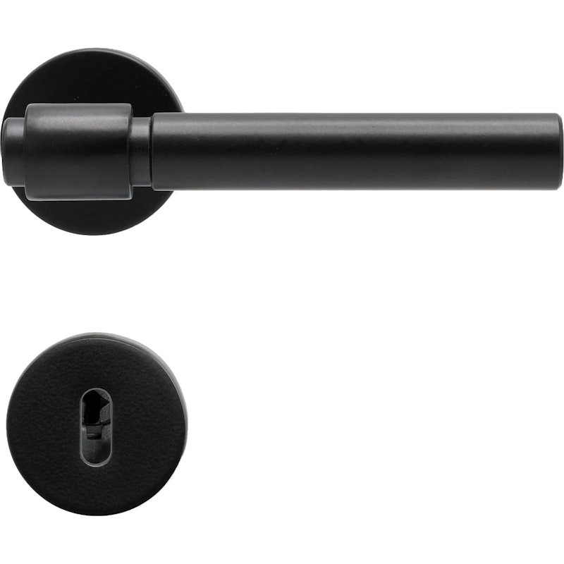 Helix 200 Plain Door Handle, Matt Black