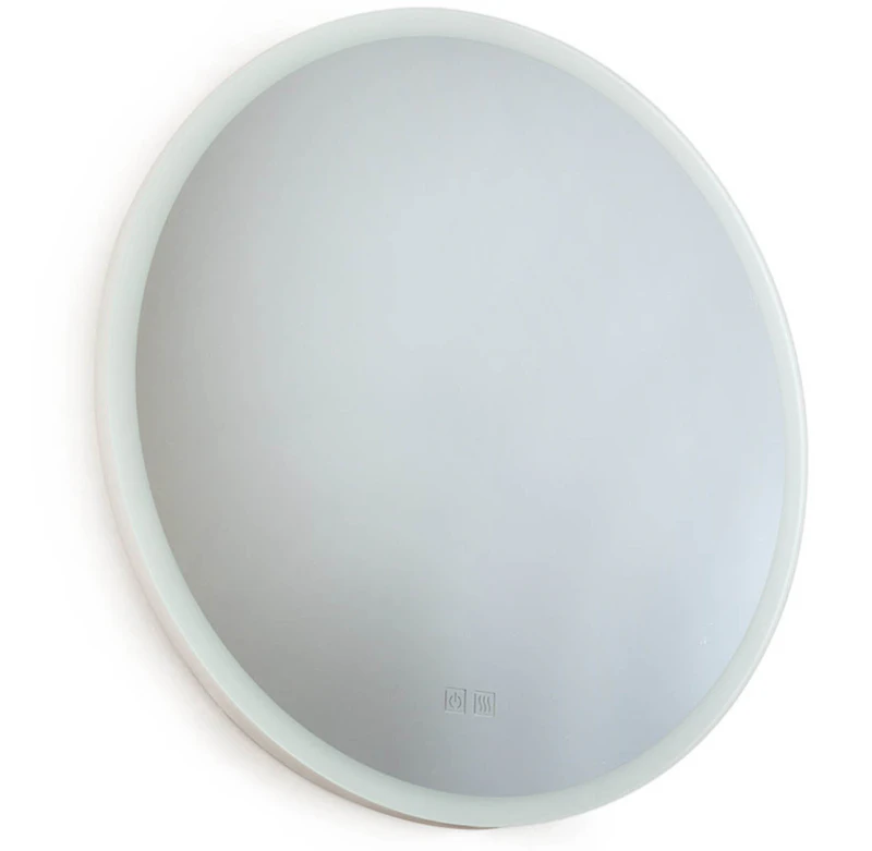 IO Wall Mirror With LED Lighting Ø60 cm