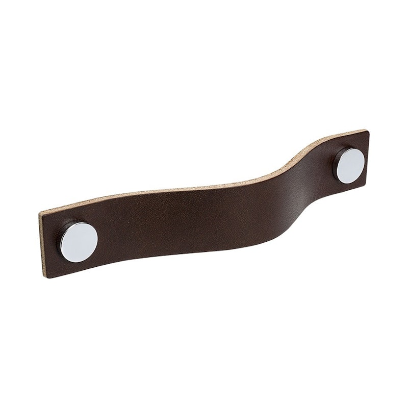 Loop Handle L, Brown/Polished Chrome