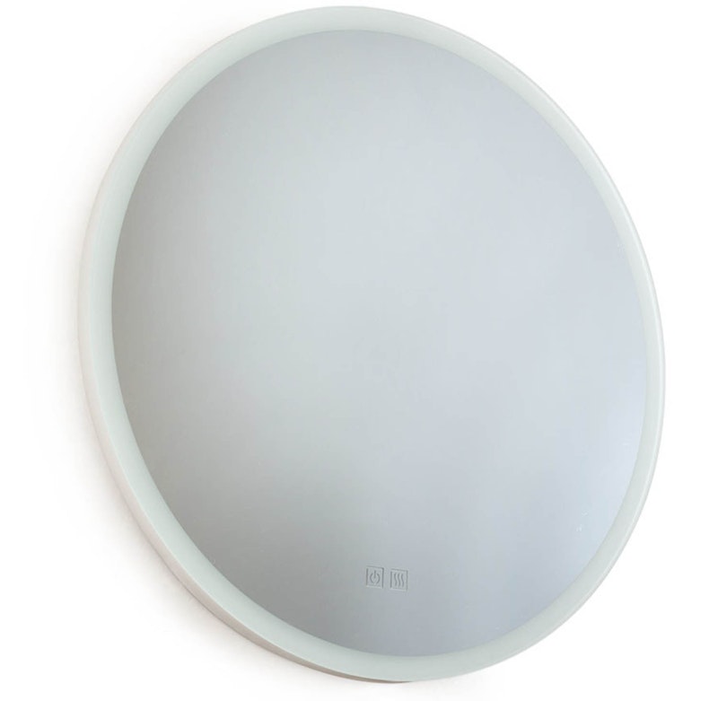IO Wall Mirror With LED Lighting Ø60 cm