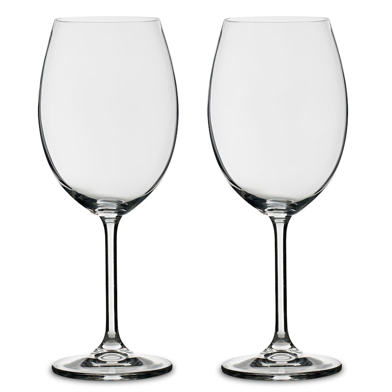 Bitz Red Wine Glass 2-pack, Clear