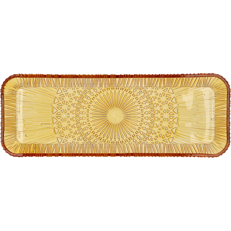 Kusintha Serving Dish 14x38 cm, Amber