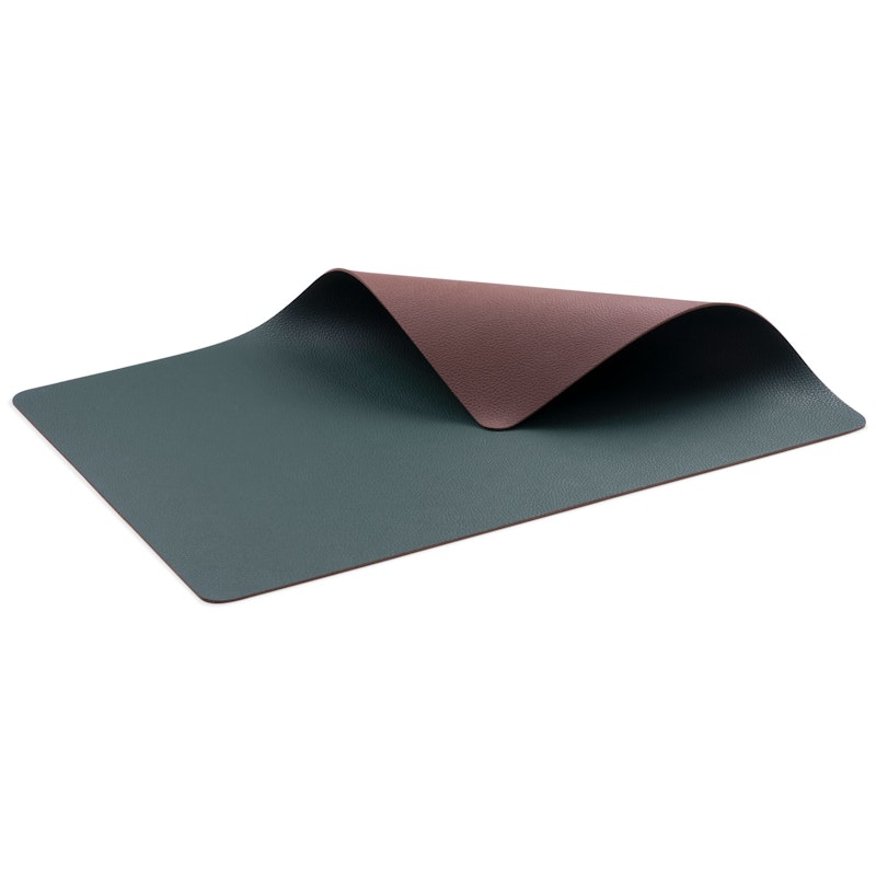 Reversible Table Mat 4-pack, Green/Dark Brown