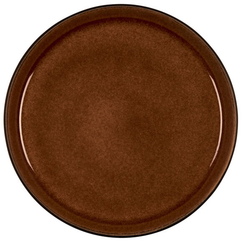 Gastro Plate Ø21 cm, Black/Amber