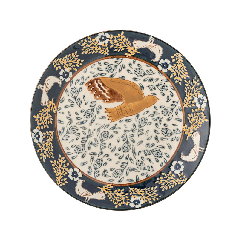 Hezha Side Plate, Blue