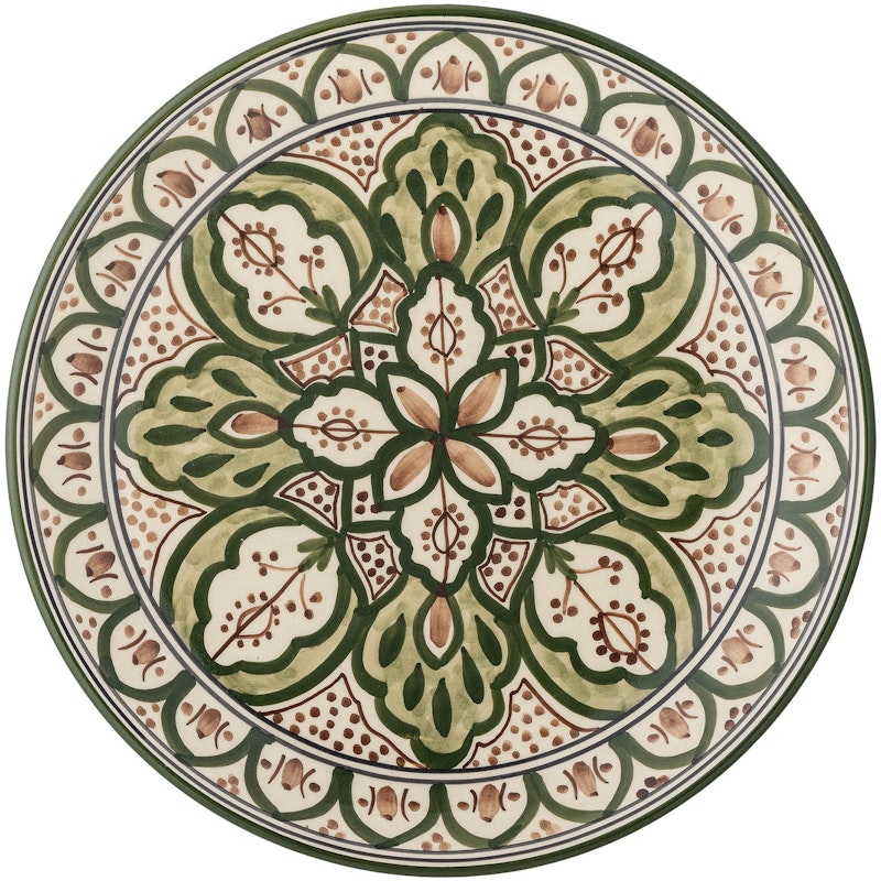 Karlie Plate Stoneware Ø27.5 cm, Green