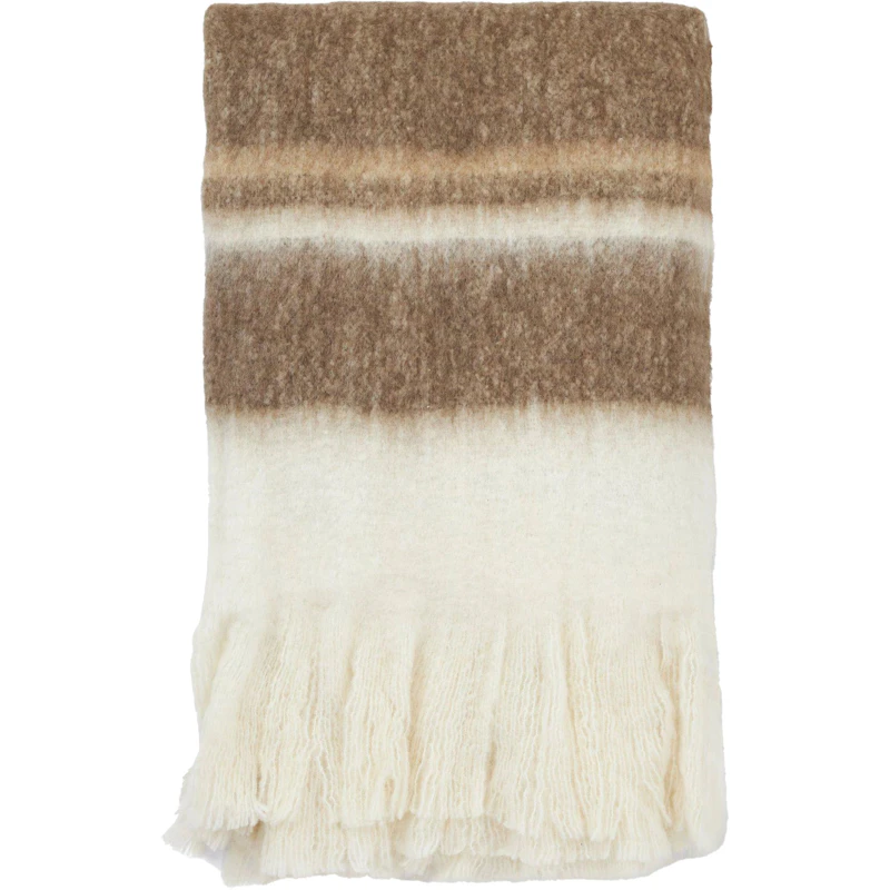 Minou Throw 130x170 cm, Brown / Beige