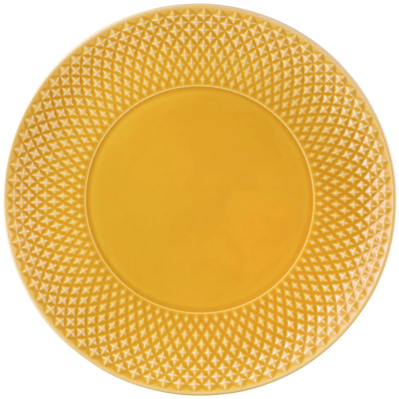 Bicos Serving Plate Ø33 cm, Yellow
