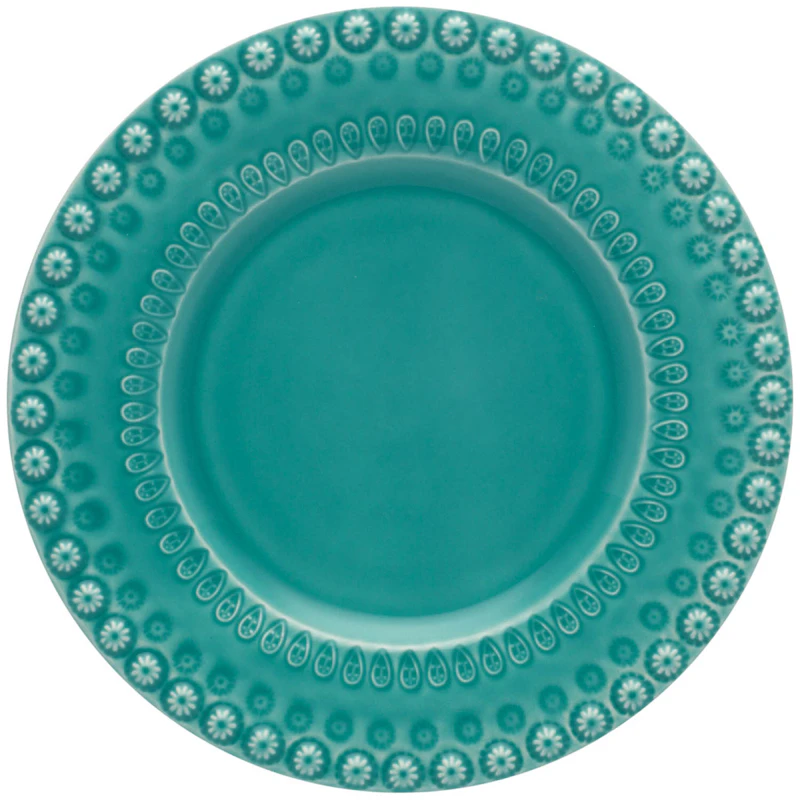 Fantasy Dessert Plate Ø22 cm, Turquoise