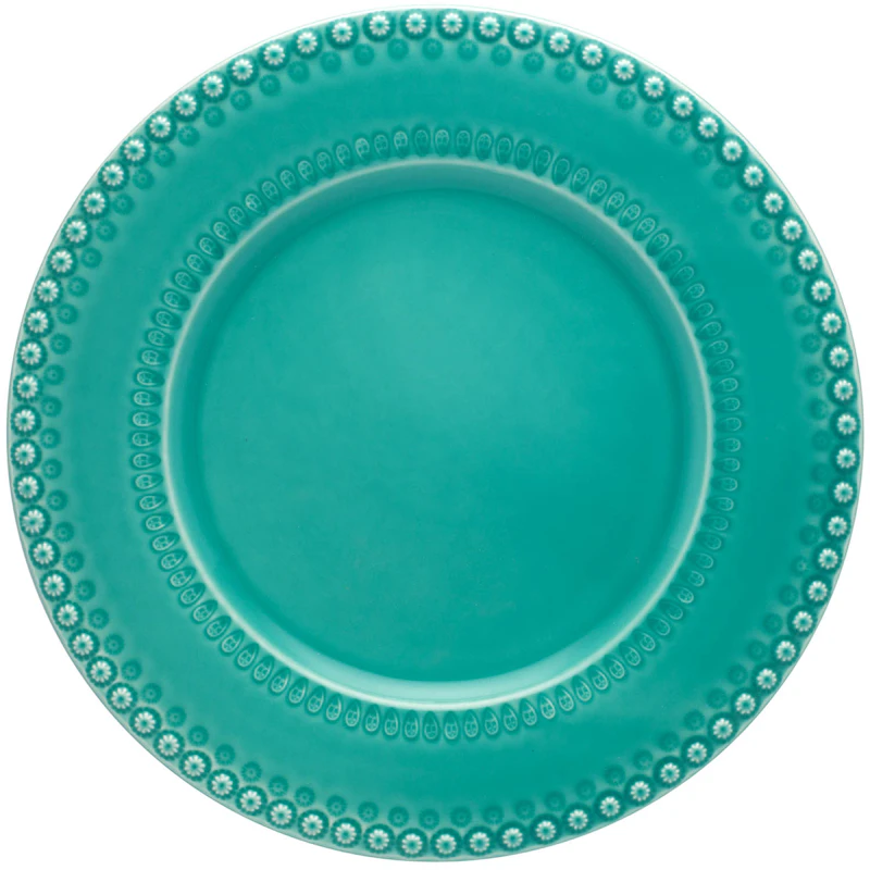 Fantasy Serving Plate Ø34 cm, Turquoise