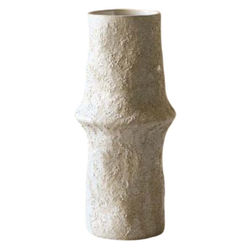 Ceramic Earth Vase Grey L, 30,5 cm